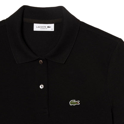 Lacoste Polo de Petit Piqué Suave con Corte Regular para Mujer