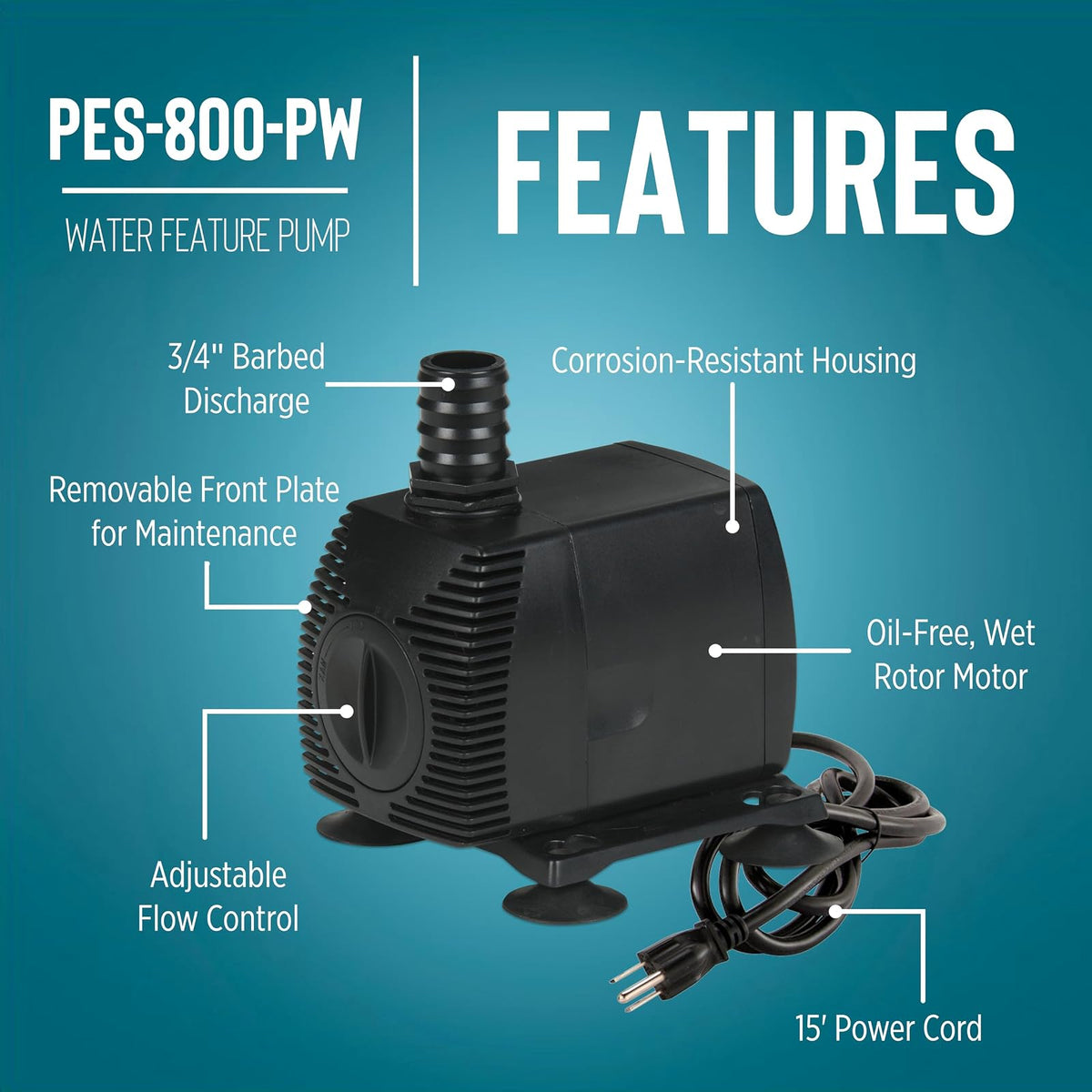 Little Giant 566721 810 GPH Multi Purpose Magnetic Drive Pump, 109 Watt