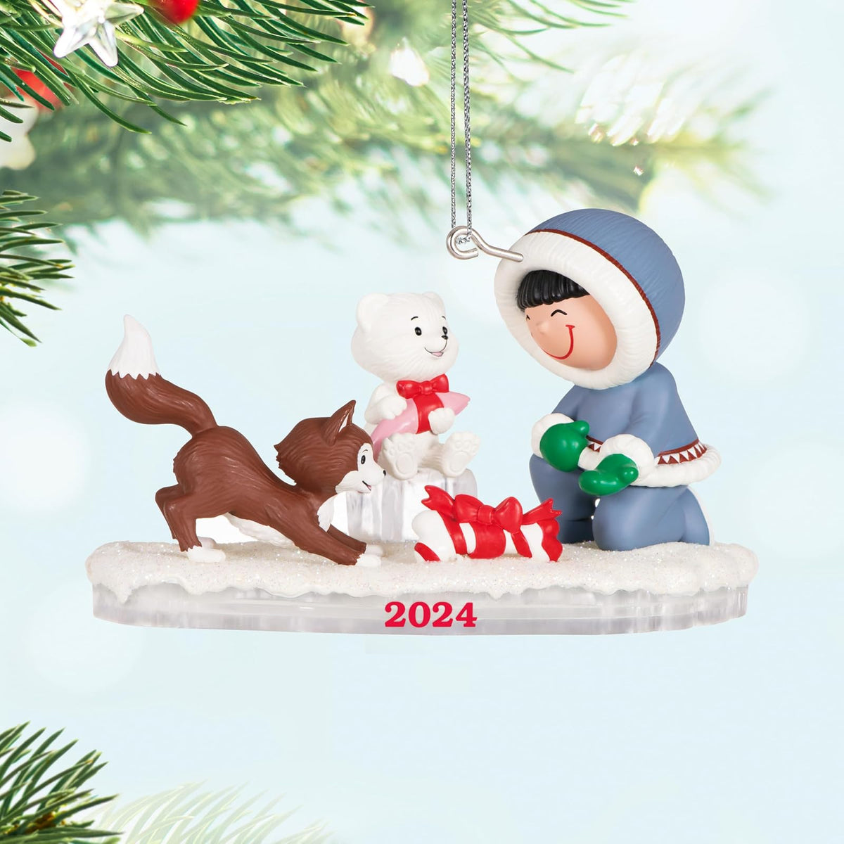 Hallmark - Adorno navideño de Recuerdo 2024, Frosty Friends 2024, Regalos para coleccionistas de muñeco de Nieve