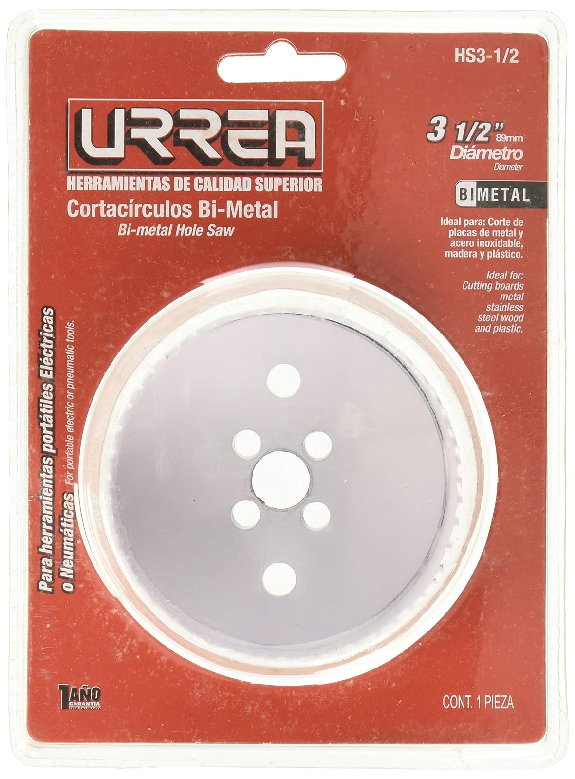 Urrea Sierra Copa Bimetálica, Filo M3 - 3 - 1 - 2"