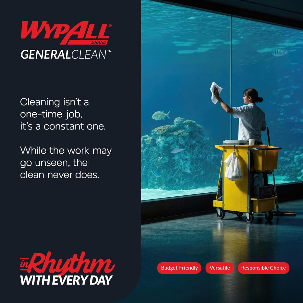 WypAll® GeneralClean™ L30 - Toallas de limpieza resistentes (05812), cuarto de pliegue, resistentes y suaves, color blanco (90 hojas/paquete, 12 paquetes/estuche, 1080 hojas/estuche)