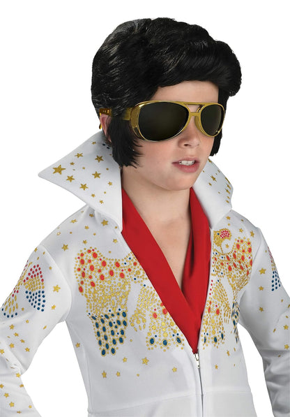 Elvis Presley: Peluca Elvis Presley para niños por Rubies, para niños sin tamaño