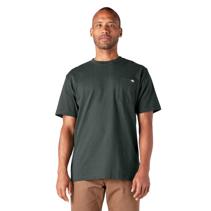 Dickies Playera de Manga Corta Cuello Redondo Heavyweight para Hombre - G Alto - Verde cazador