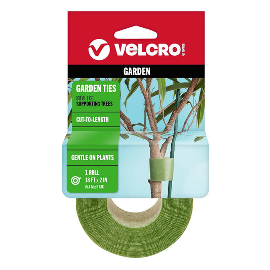 Corbatas ONE-WRAP de la marca VELCRO | Soportes para árboles y plantas para un crecimiento efectivo, los fuertes apretones de jardinería son reutilizables y ajustables | Corte a longitud, 5.5 m x 5