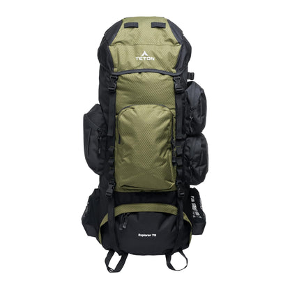 TETON Sports Marco interno Mochila con marco interno Unisex adulto - 75L - Verde -Oliva