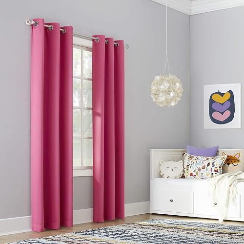 Un Zero Riley - Cortina con Ojales, Rosado, 40" x 84", 1