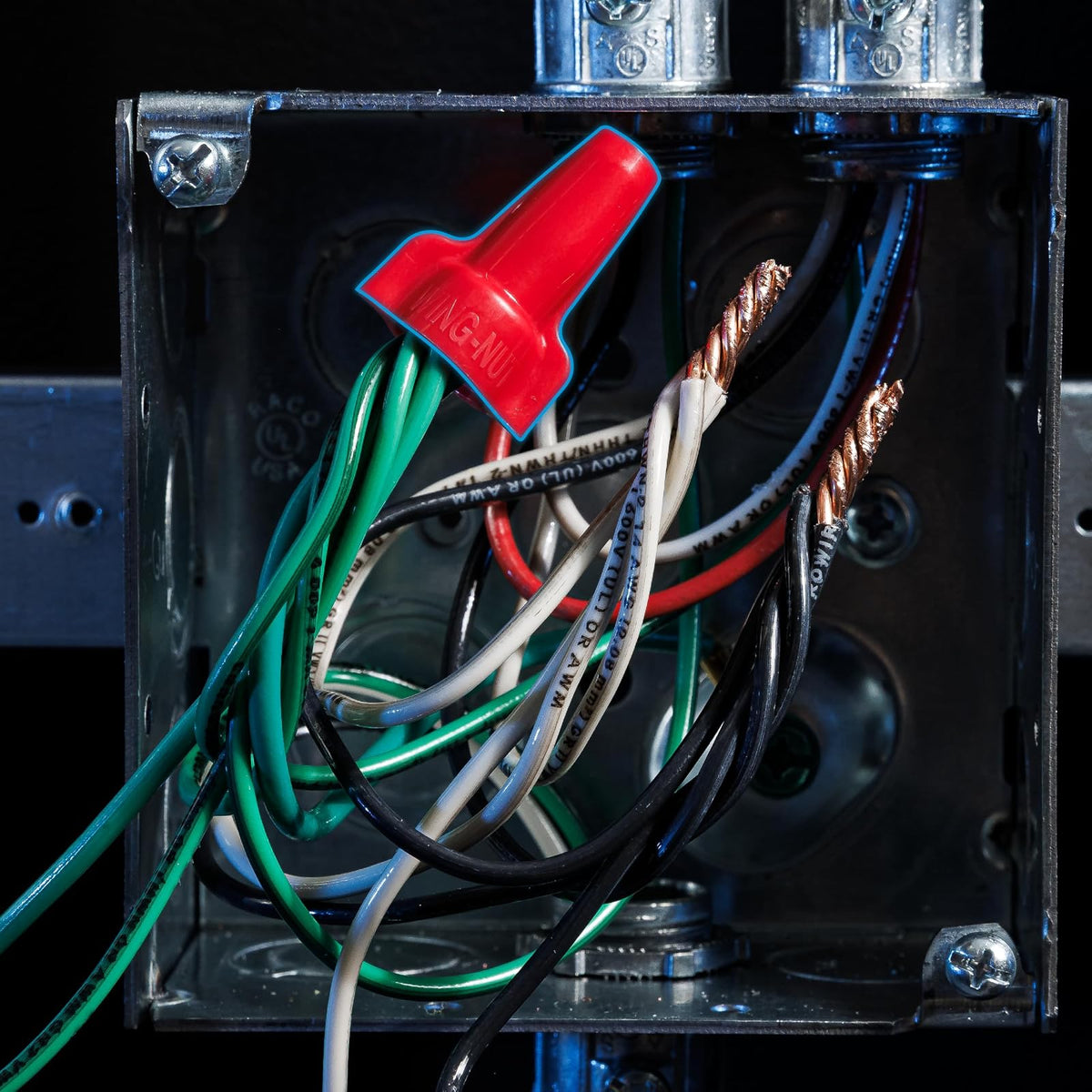 IDEAL Electrical 30-452 - Conector de alambre de tuerca de ala, 452, rojo (paquete de 100)