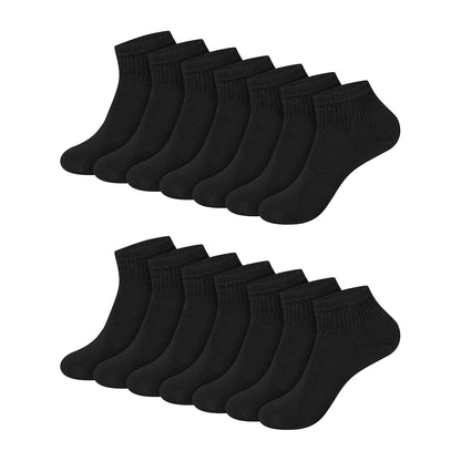 Hanes Value Calcetines de Tobillo para Mujer - 5-9 - Negro