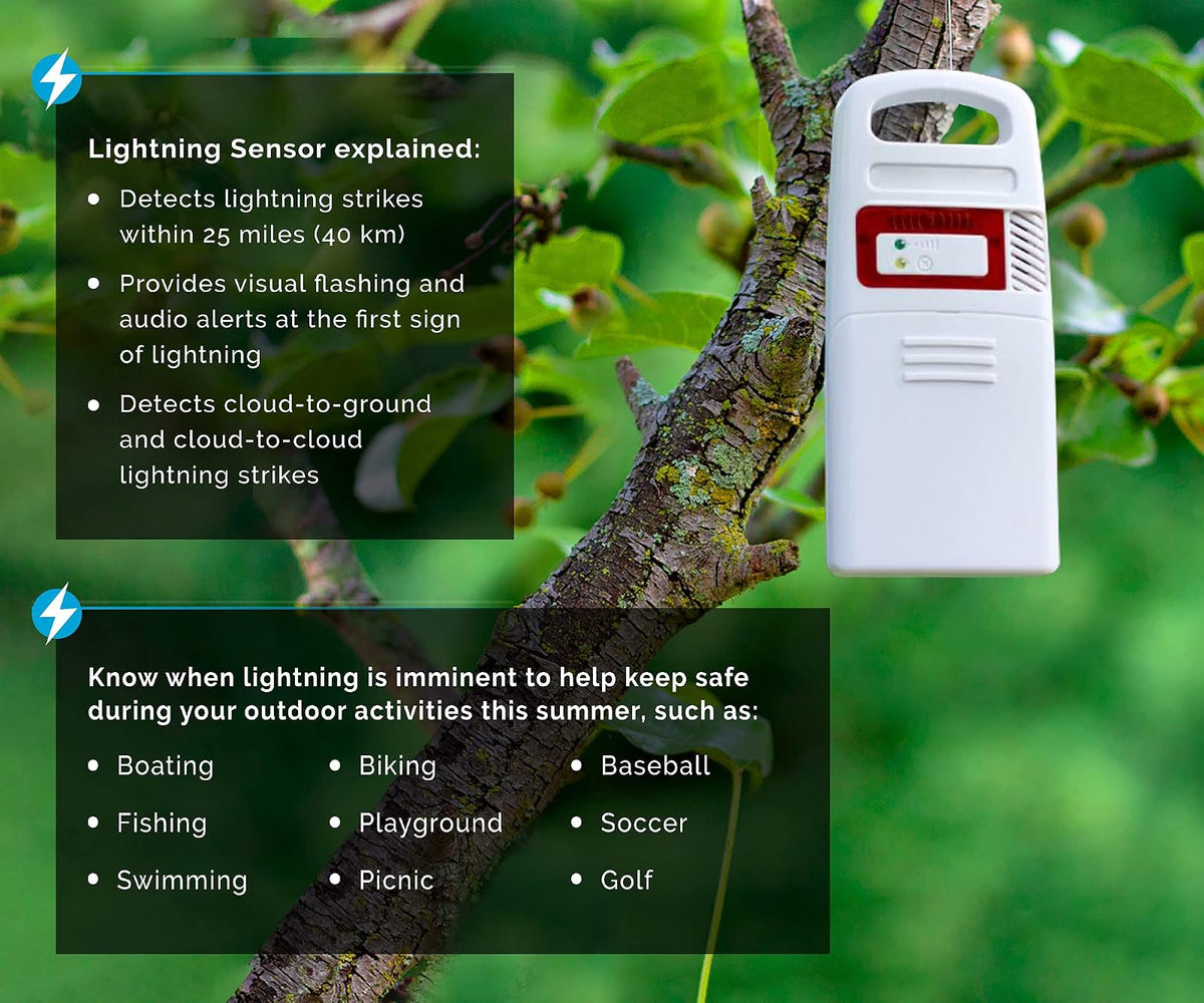 AcuRite 01022 M Pro Estación meteorológica con Lightning, Lluvia, el viento, temperatura, humedad, ticker