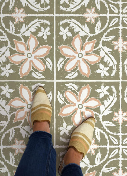 Lillium FP6303 - Azulejos para despegar y pegar, color verde