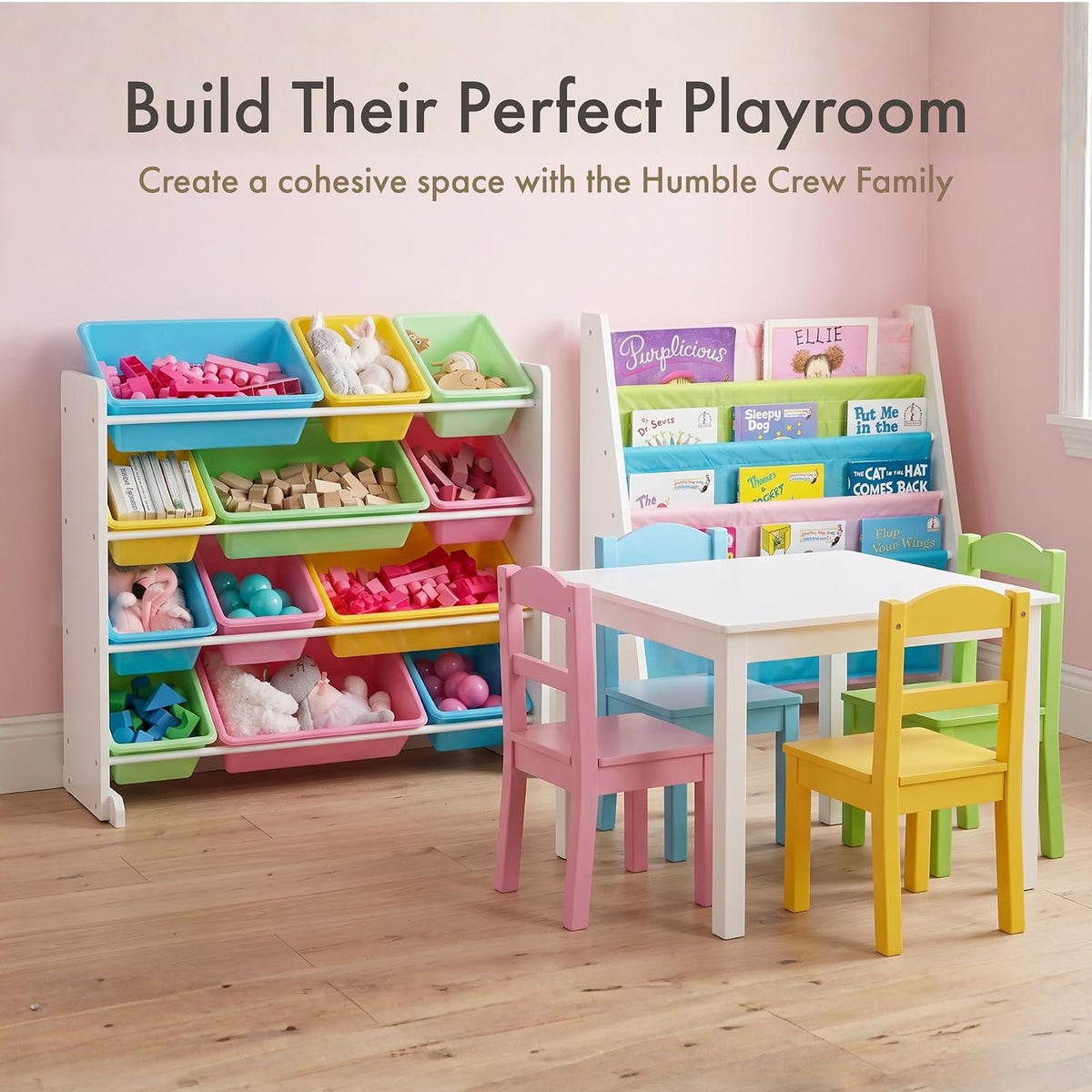 Tot Tutors WO594 Pastel Color Book Rack
