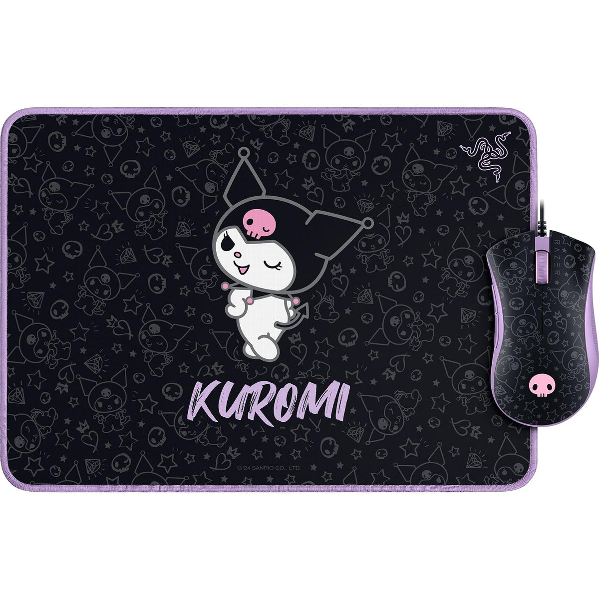 Razer DeathAdder Essential - Juego de Alfombrillas para Mouse y Mouse para Juegos Goliathus, edición Kuromi