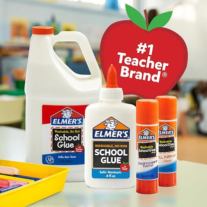Elmer's Disappearing Purple School Glue Sticks, 0.24 Ounces Each, 30-Count Class Pack (E555)