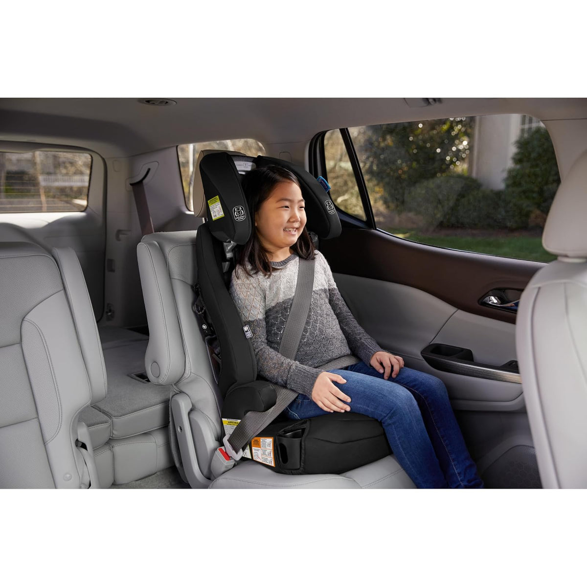 Graco Tranzitions - Asiento elevador de arnés 3 en 1, asiento de automóvil orientado hacia adelante, respaldo alto