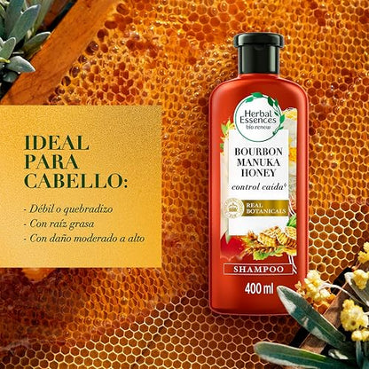 Herbal Essences Shampoo Bío:Renew Bourbon Manuka Honey 400 ml