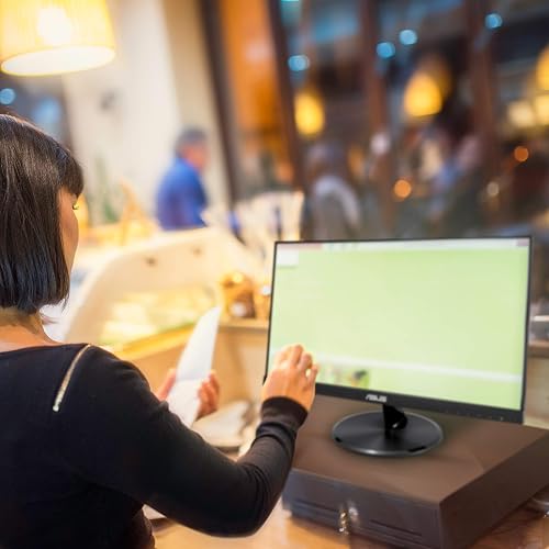 ASUS VT229H Monitor IPS Sin Parpadeo Altavoces HDMI para Oficina y Estudio | 21.5", IPS FHD 1920x1080, táctil capacitivo 10 puntos, vidrio protector, HDMI + VGA, altavoces, Flicker-free y luz azul baja