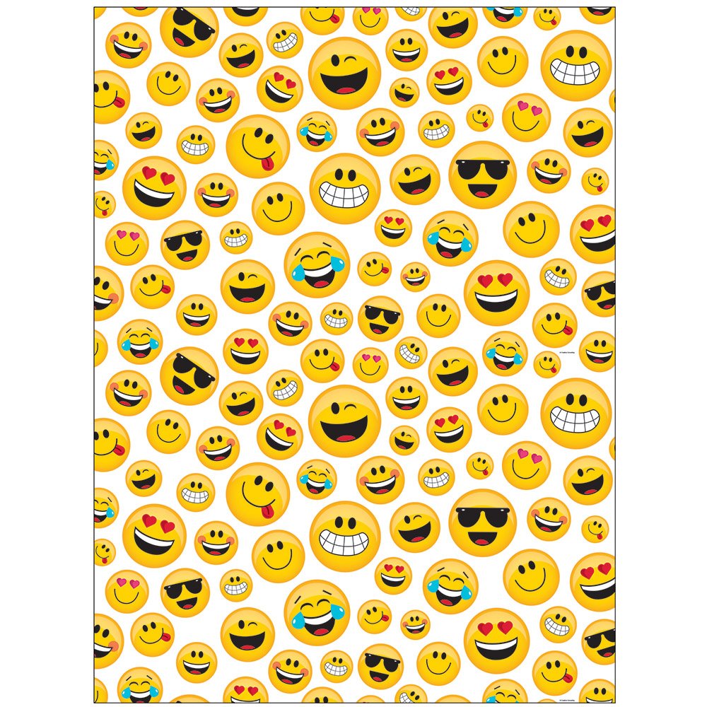 Creative Converting Show Your Emojions - Fondo de plástico para Fotos, 72 x 54 Pulgadas, Multicolor