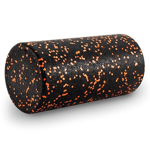 Prosource Fit High Density Speckled Black Foam Rollers, 30cm for Myofascial Release, Pilates, Trigger Point Massage and Muscle Therapy