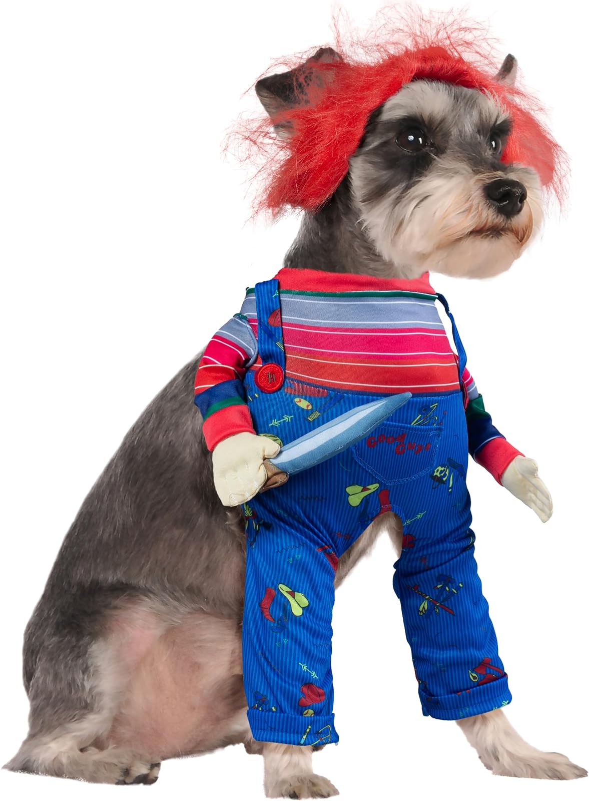 Rubies Chucky - Disfraz para Mascotas, tamaño pequeño