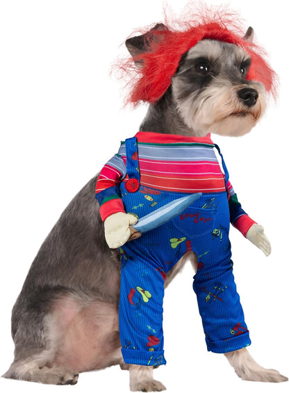 Rubies Chucky - Disfraz para Mascotas, tamaño pequeño