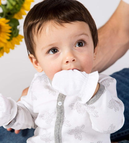 Burt's Bees Baby - Set of 3 Bee Essentials Solid Mitts, 100% Organic Cotton