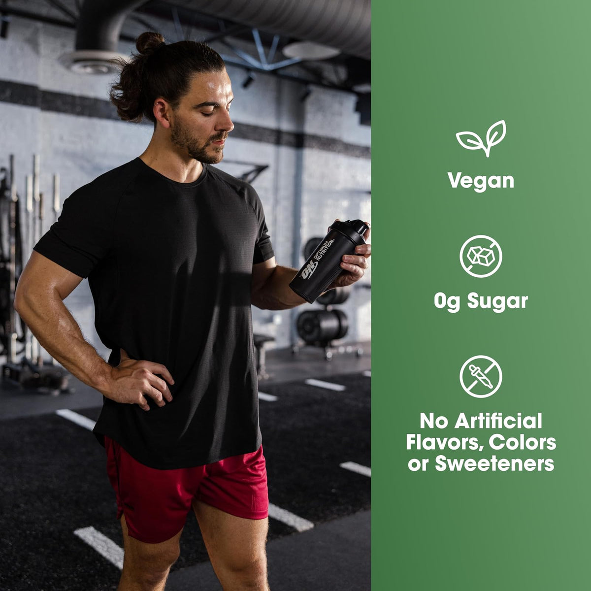 Optimum Nutrition ON Gold Standard 100% Plant based Proteina sabor Vainilla, 0g de azúcar, Gluten Free, Vegana, 1.76 lb.