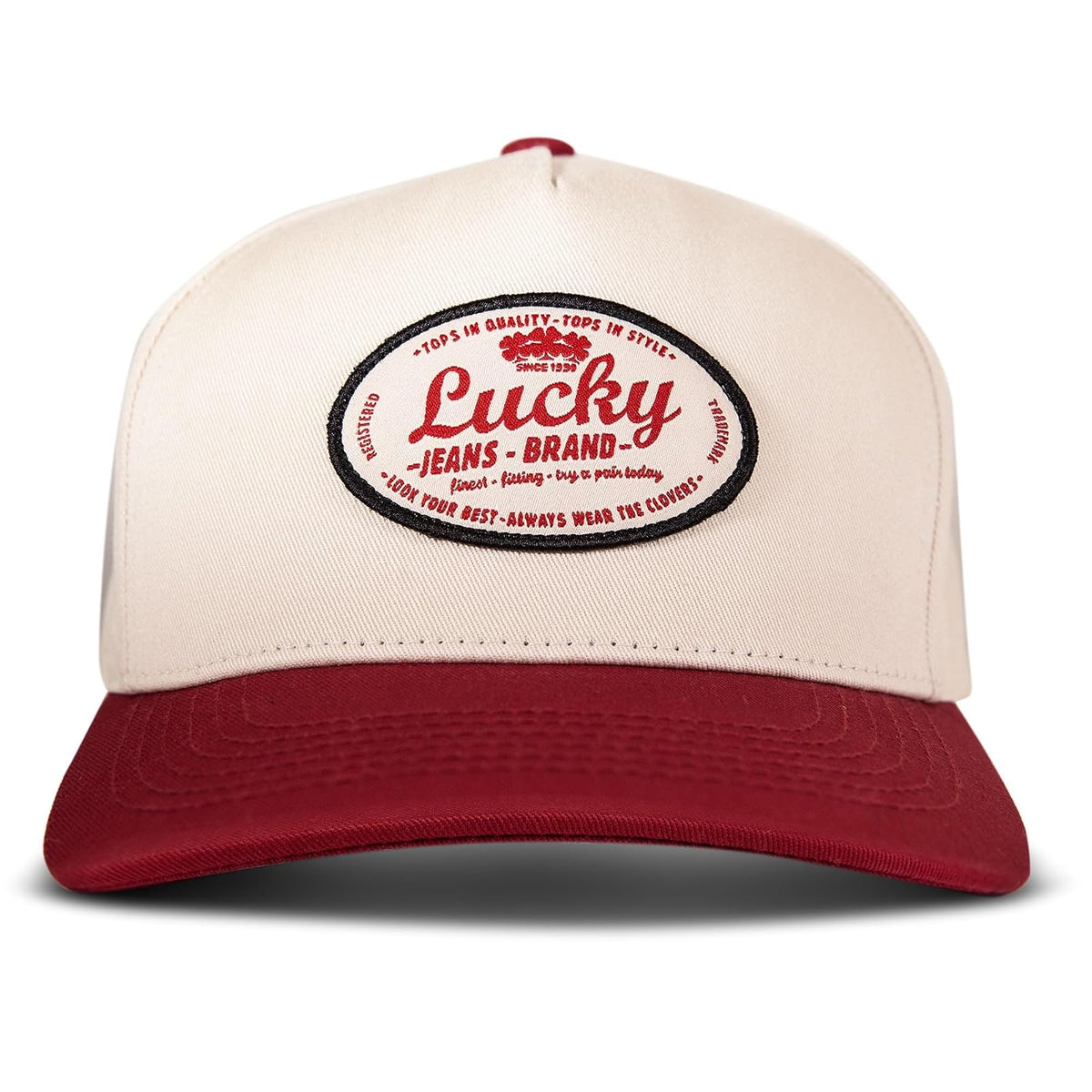 Lucky Brand Cotton Embroidered Baseball Cap with Adjustable Straps for Men and Women (One Size Fits Most) Gorra de béisbol Unisex Adulto