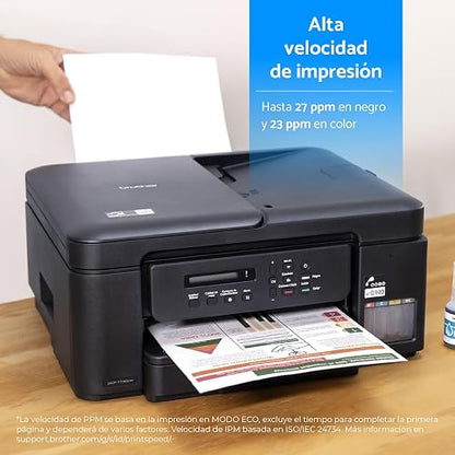 Brother Multifuncional InkBenefit Tank DCP-T730DW,Tinta Continua,Wi-Fi | Wi-Fi, Dúplex Automático, Incluye Kit de Tintas de Ultra Alto Rendimiento, Escáner y Copiadora