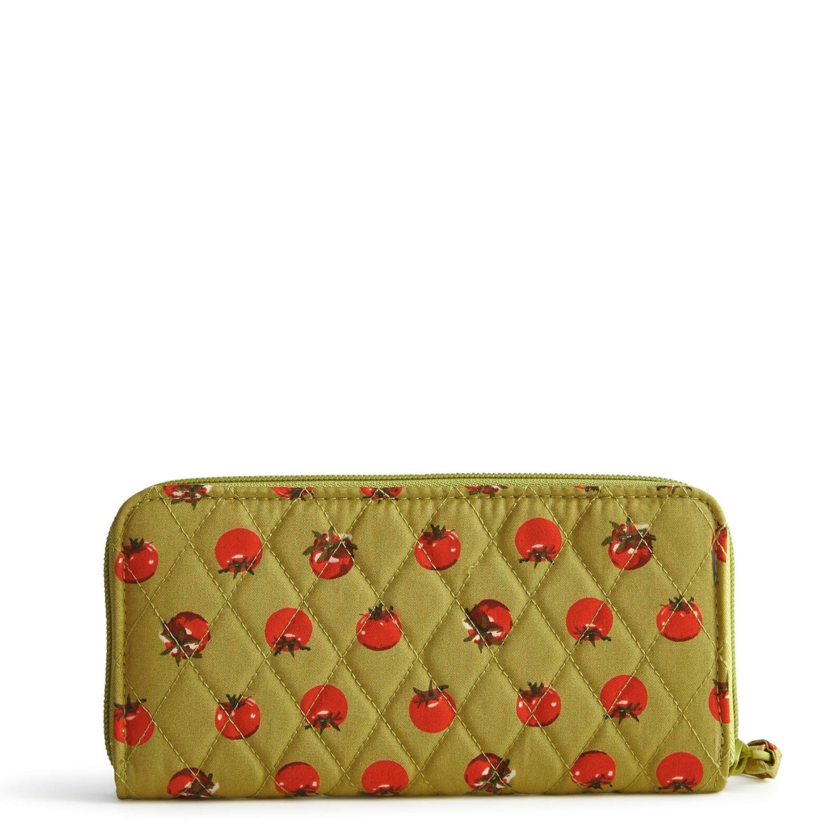 Vera Bradley - portafolios Continental de algodón para Mujer, Tiny Tomates Palm, Talla Unica