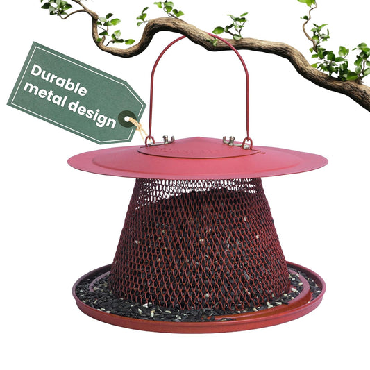 Perky-Pet C00322 - Comedero Cardenal Rojo para pájaros, Capacidad de alimentación de 2.5