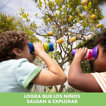Educational Insights GeoSafari Kidnoculars | Binoculares para Niños y Niñas, Juguete de Ciencia, Campamento y Naturaleza, Regalos para Fiestas, Juegos de Exploración