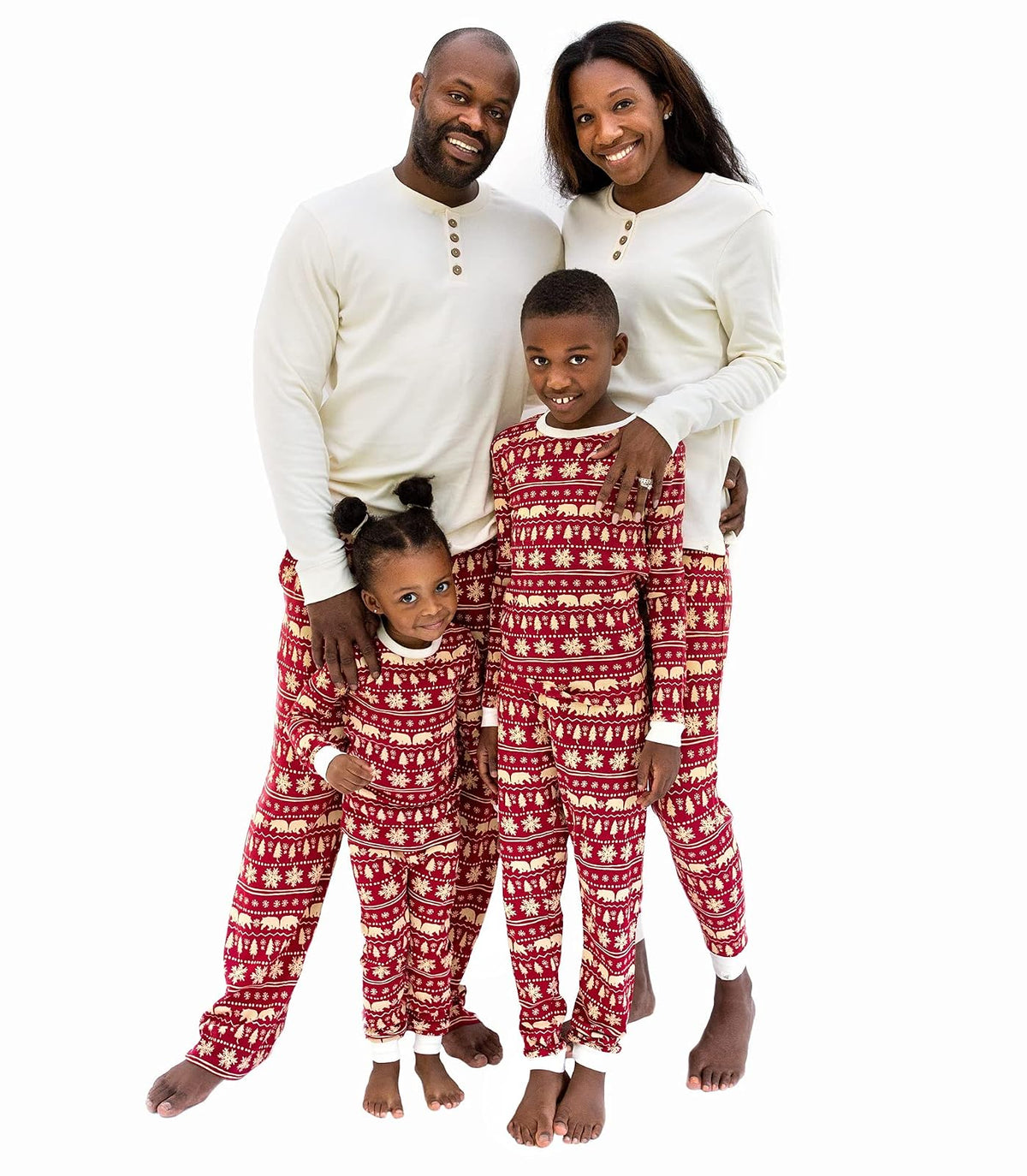 Burt's Bees Baby Pijama Familiar a Juego, Algodón Orgánico - Para hombres - 2XL - Beary Special