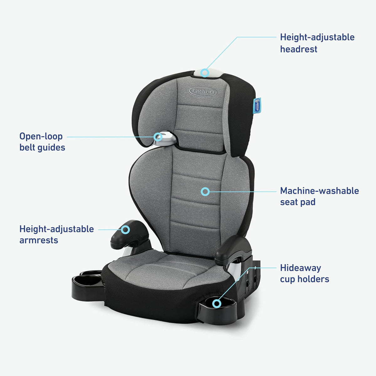 Graco TurboBooster 2.0 Highback Booster Asiento de automóvil, Declan