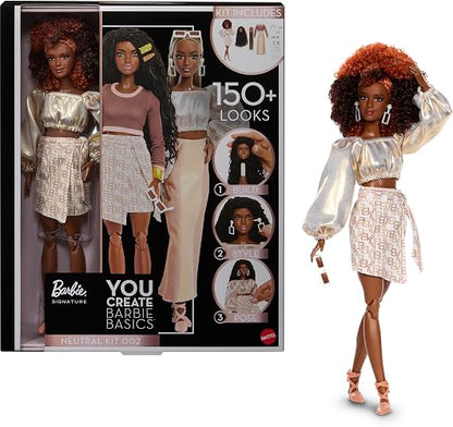 Barbie Tú Creas Kit Neutral Básico 2 | Ropa personalizable, de ajuste universal, cuerpo posible, cabeza de muñeca intercambiable
