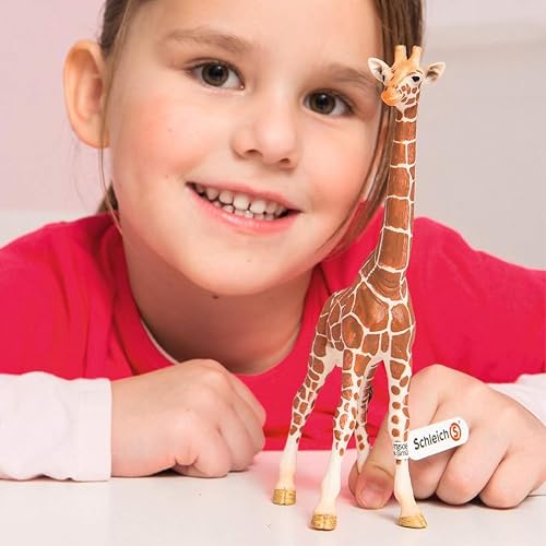 Schleich Figura Jirafa Macho, Color Café/Blanco