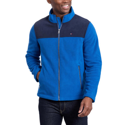 Tommy Hilfiger - chamarra clásica de forro polar con cierre frontal para hombre (talla regular y grande y alta)