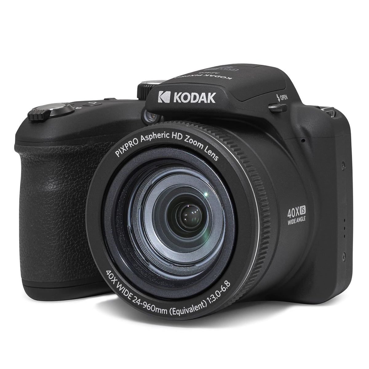 KODAK PIXPRO AZ405-BK Cámara Digital de 20 MP, Zoom óptico de 40 X, Lente Gran Angular de 24 mm, estabilización óptica de Imagen, 1080P, Full HD, Video, cámara LCD de 3 Pulgadas, Color Negro
