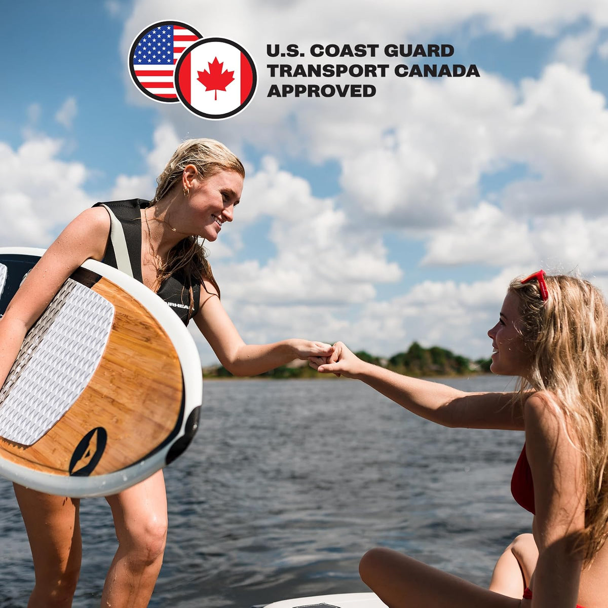 Airhead Orca Neoprene Kwik-Dry Neolite Life Jacket, USCG Approved Adult, Youth and Child Sizes