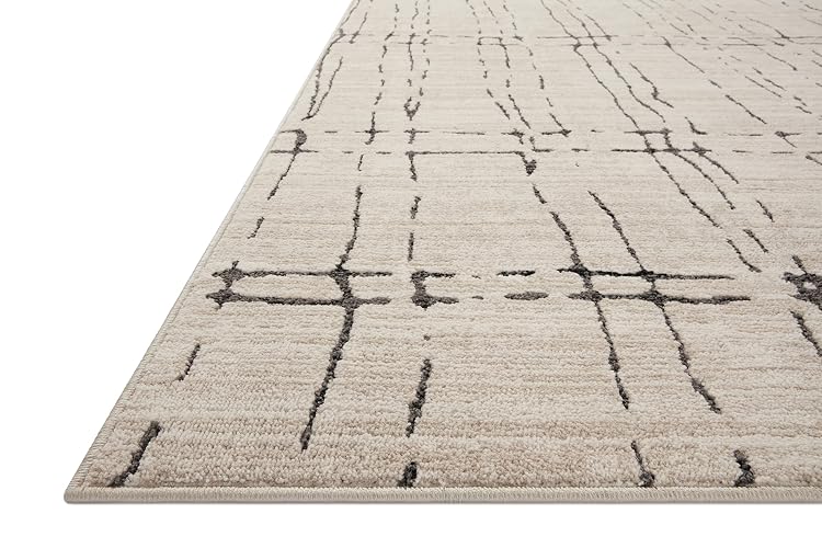 Loloi II Darby Collection DAR-06 Sand/Dk. Grey 2'-7" x 8'-0" Runner Rug