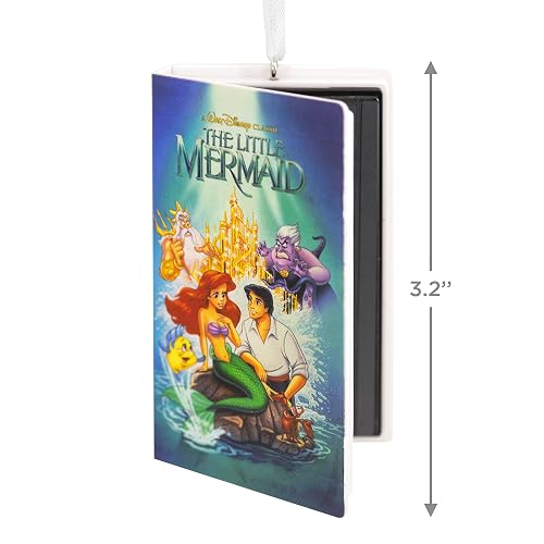 Hallmark - Cinta Decorativa de Navidad con diseño de Princesa de Disney, la Sirenita