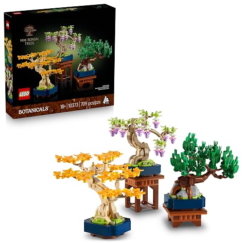 LEGO Minibonsáis Set de Construcción de Plantas Decorativas para Adultos, Decoración “Feng Shui” para el Hogar o la Oficina, Regalo de Cumpleaños 10373