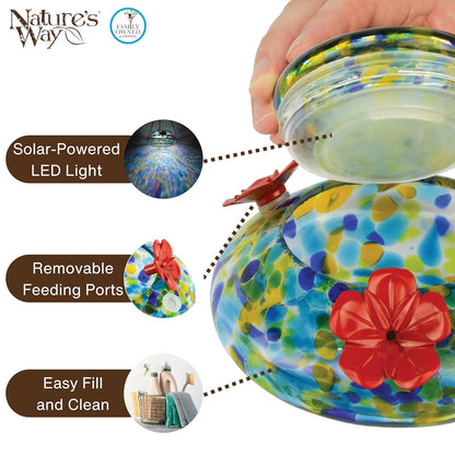 Nature's Way Bird Products Feeder GHF7 Illuminated Top Fill Hummingbird Feede