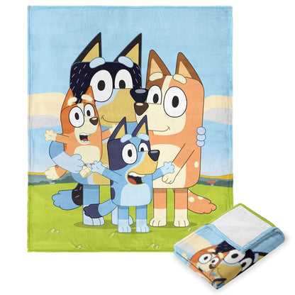 Northwest Bluey - Manta de Seda con Tacto de Seda, 50 x 60 Pulgadas, Heeler Family