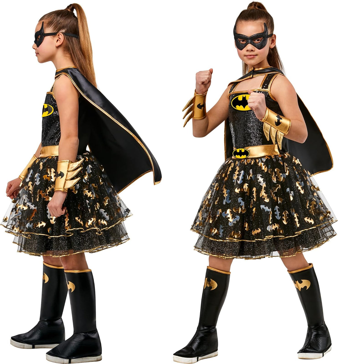 DC Comics Superheroes: vestido de disfraz de Batgirl para niños por Rubies, niña pequeña