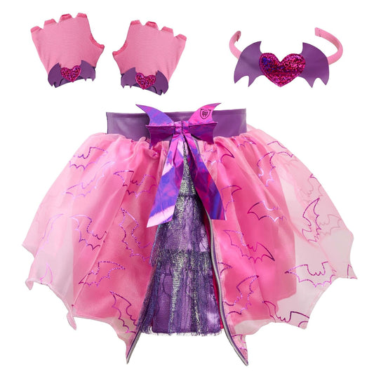 Monster High Draculaura - Juego de tutú de moda exclusivo de , 3 piezas, 4-6X, juego de vestir y fingir, rosa, juguetes para niños para edades de 6 años por Just Play