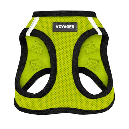 Best Pet Supplies Arnés Voyager Step-In Air para Perro, Todo Clima - XS (Chest: 13 - 14.5") - Base verde lima.