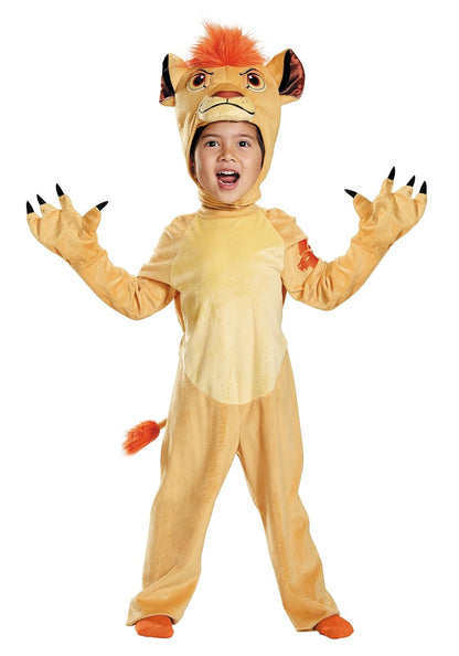 Disfraz de Disney Junior Kion León Guard Deluxe para niños pequeños, multicolor, M (3T-4T)