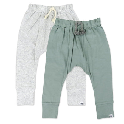 HonestBaby Organic Cotton Honest Pants Multi Pack Pantalones Unisex bebé - 0-3 Meses - Montañas de la mañana
