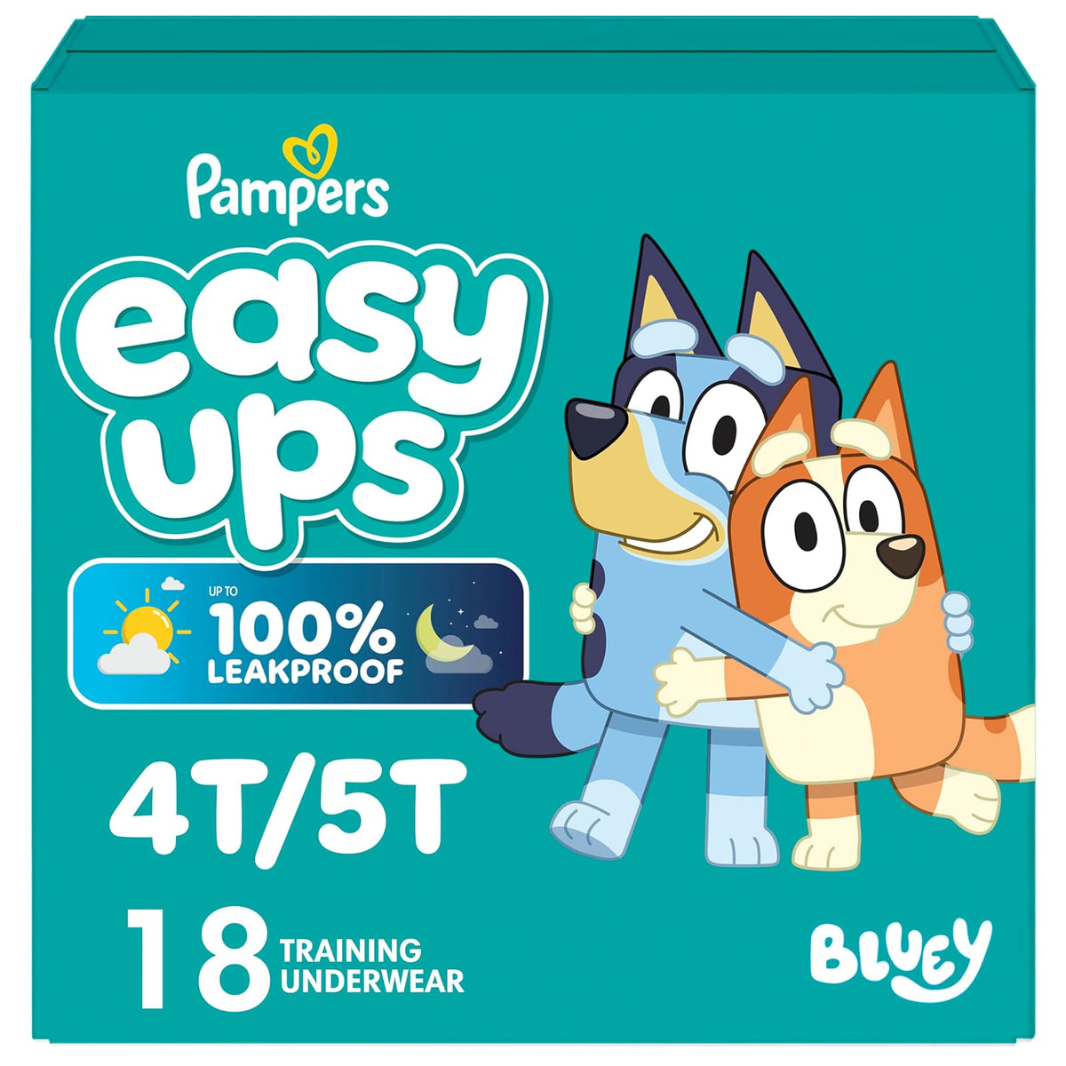 Pampers Easy Ups Calzón Entrenador para Niño, Talla 4 (2T-3T), 25 Piezas - Size 6 (4T-5T) - 18 Count