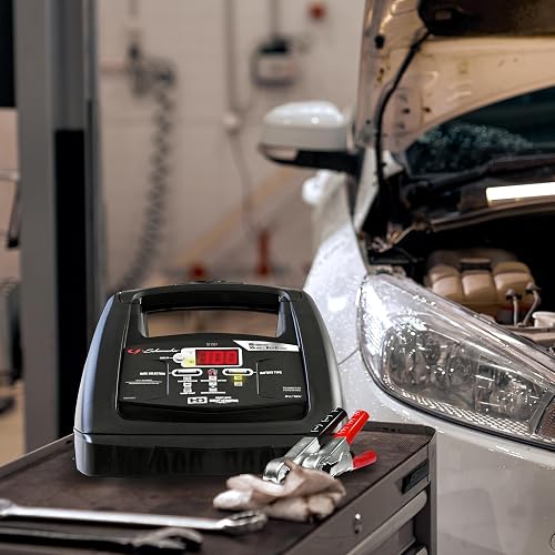 Schumacher Electric Cargador de Batería Automático con Arranque de Motor 85 A/30 A, 6 V/12 V, Negro, SC1307